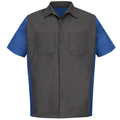 Charcoal & Royal Blue  Charcoal & Royal Blue