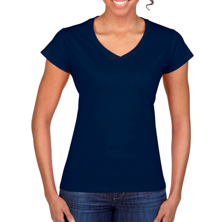 Navy blue v neck t shirt outlet